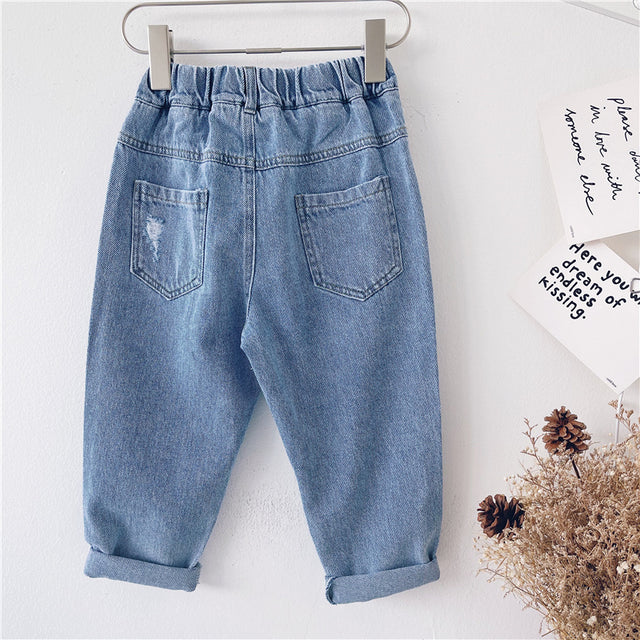 Children's Loose Ripped Jeans