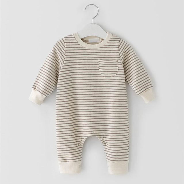 Unisex Striped Soft Cotton Romper