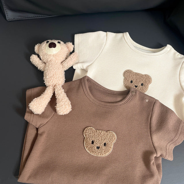 Waffle Bear Baby Clothes Short