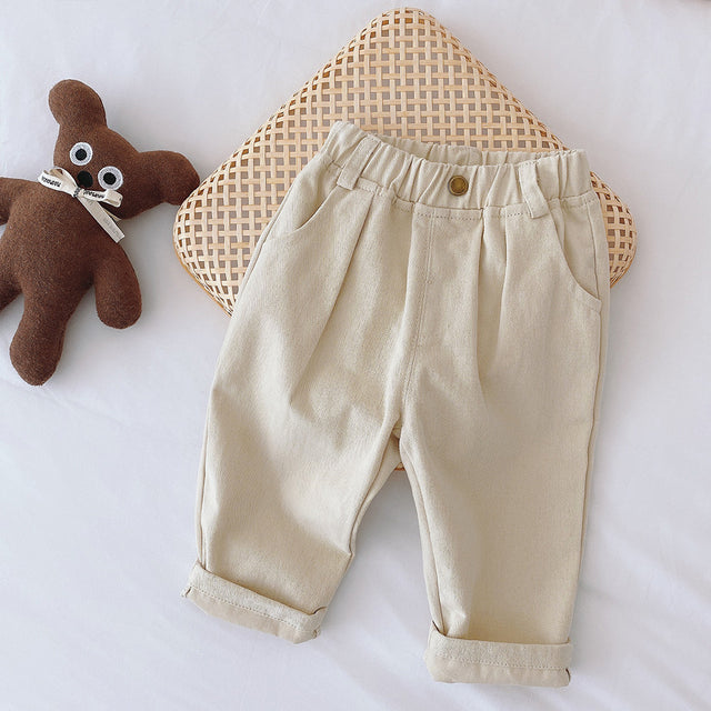 Korean Children's Pants Solid Color