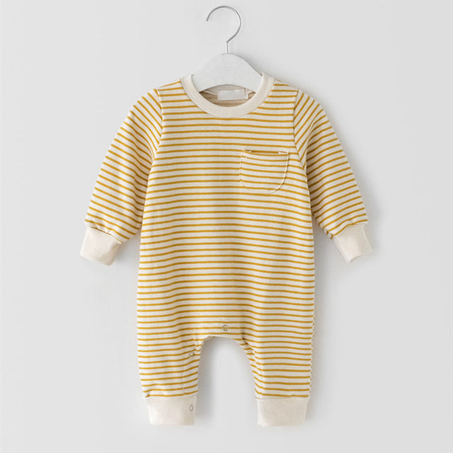 Unisex Striped Soft Cotton Romper